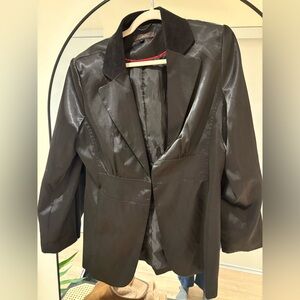 Jessica Shiny Black Women's Blazer